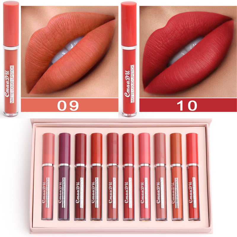 Set de Labiales Mate Waterproof de Larga Duración